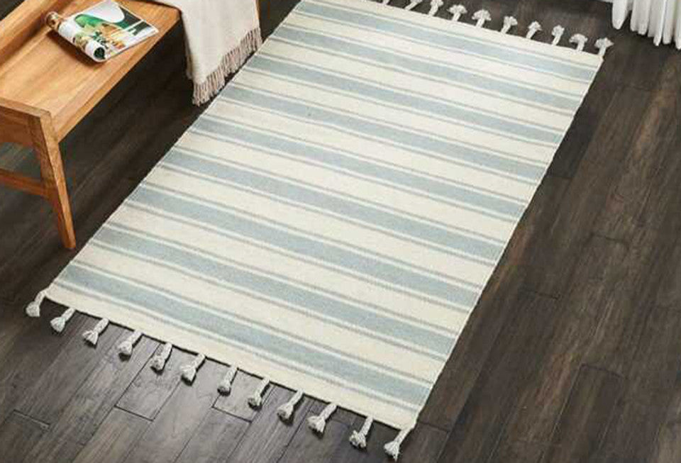 Decorating with Striped Area Rugs