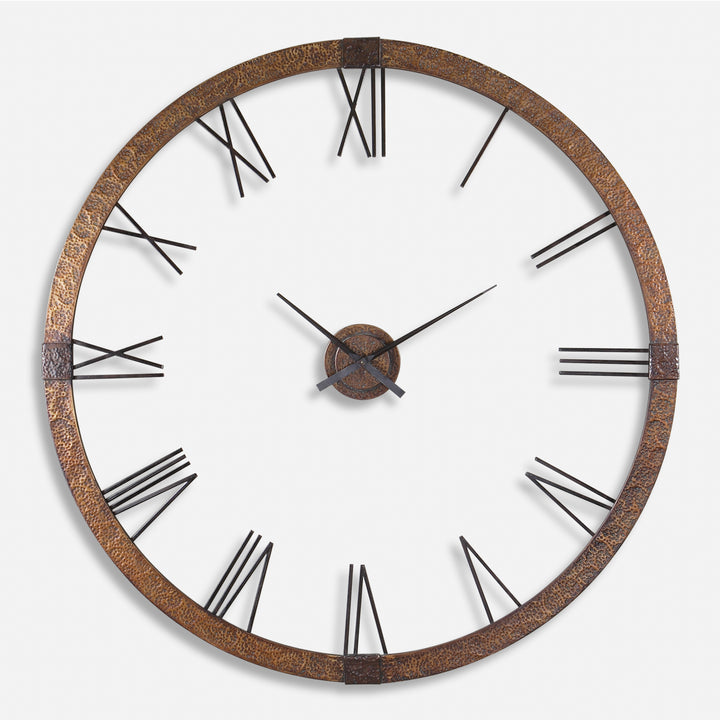 Uttermost Amarion 60" Copper Wall Clock