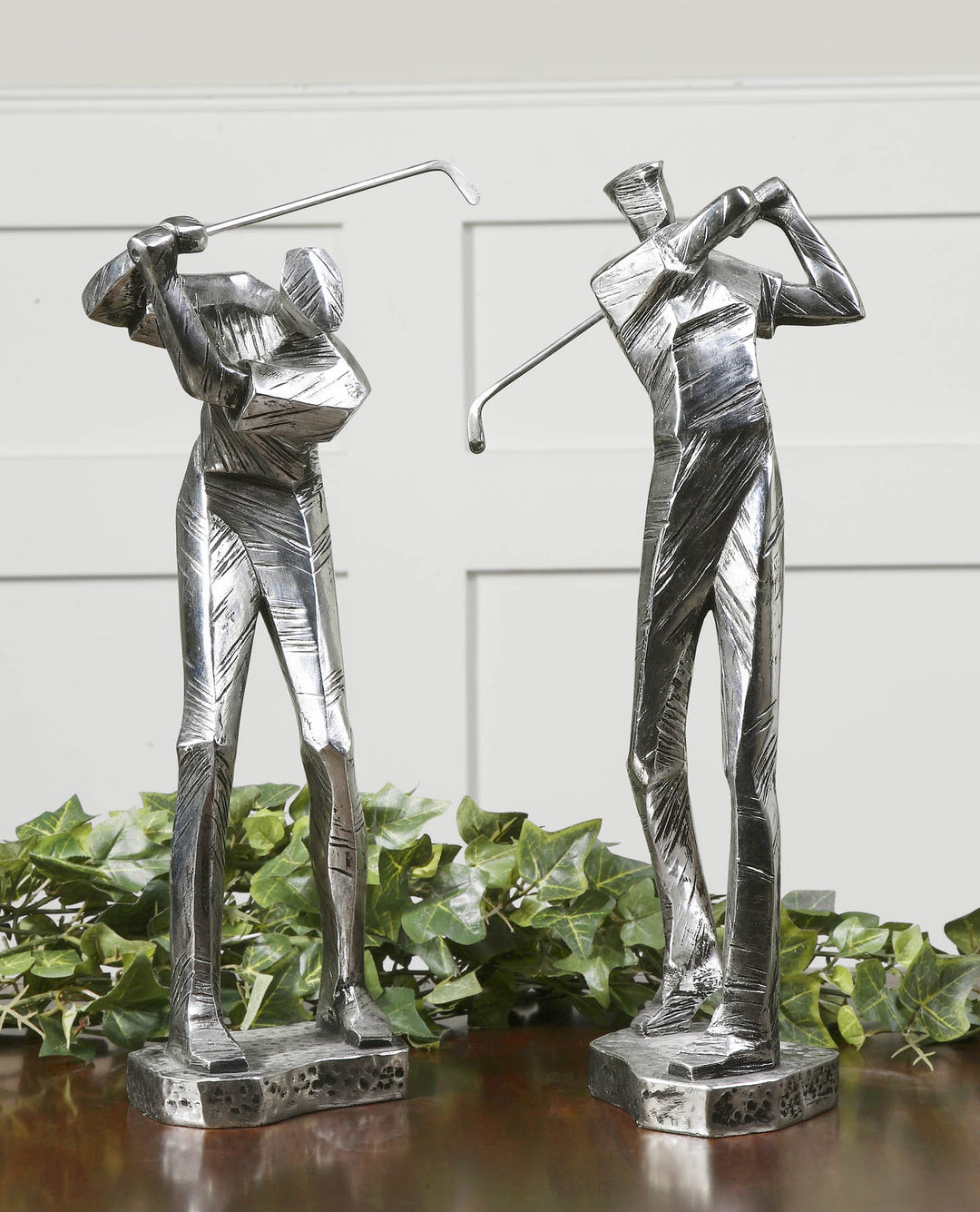 Uttermost Practice Shot Metallic Statues, Set/2