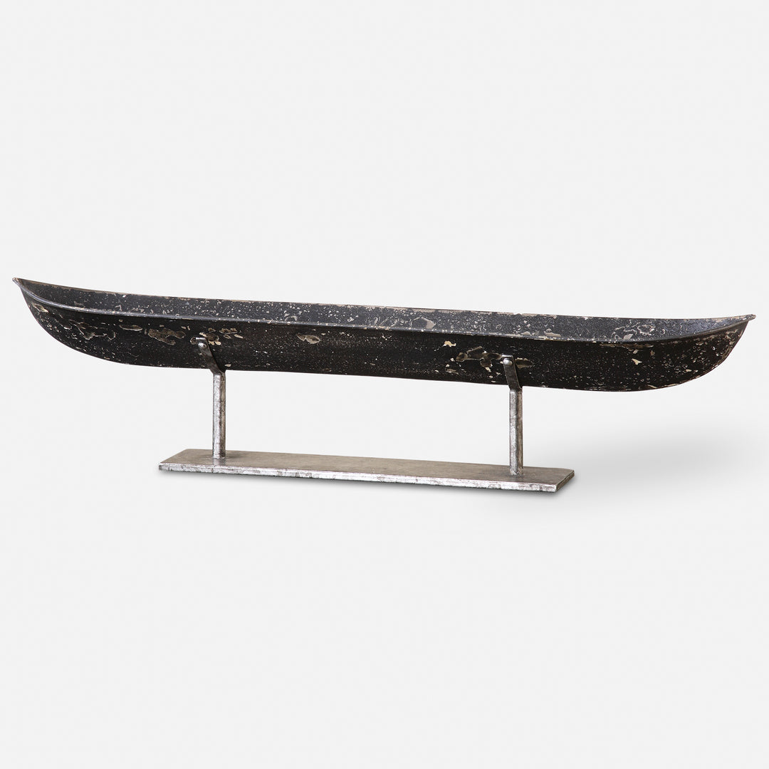 Uttermost River Boat Sculpture