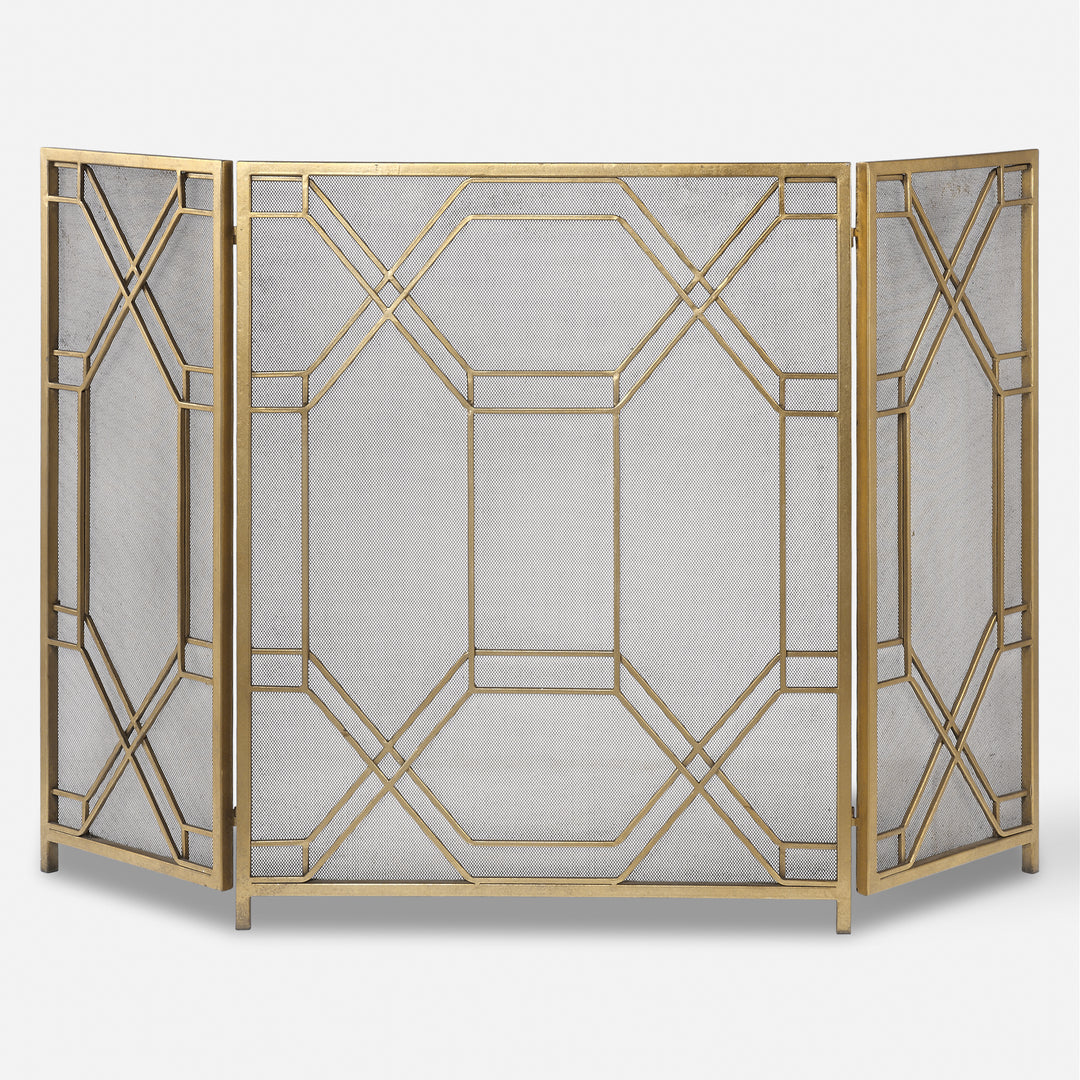 Uttermost Rosen Gold Fireplace Screen