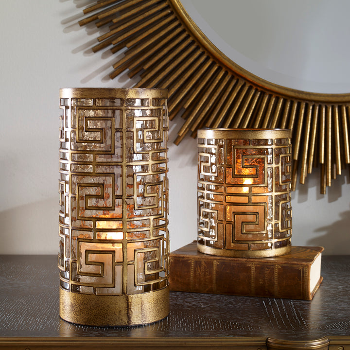 Uttermost Ruhi Hurricane Candleholders, S/2