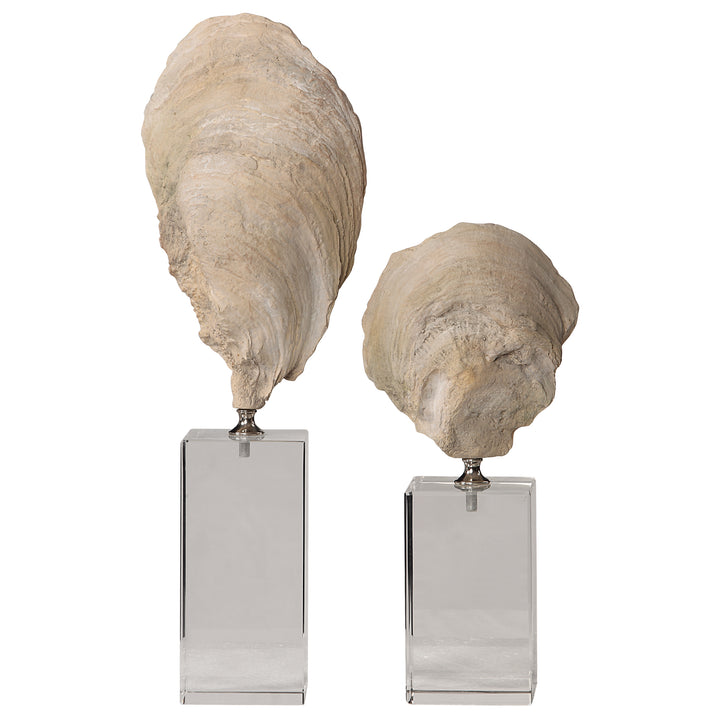 Uttermost Oyster Shell Sculptures, S/2