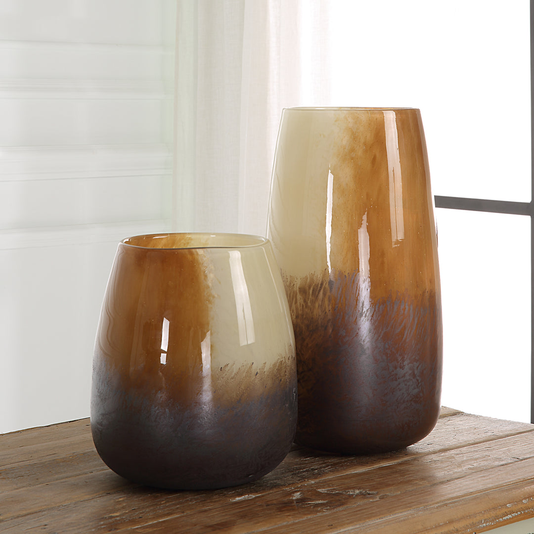 Uttermost Desert Wind Glass Vases, S/2