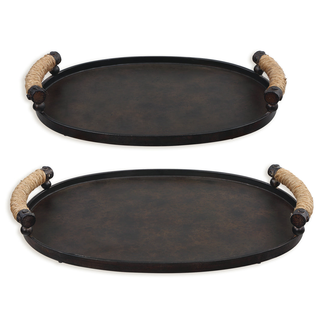 Uttermost Viggo Bronze Trays, Set/2