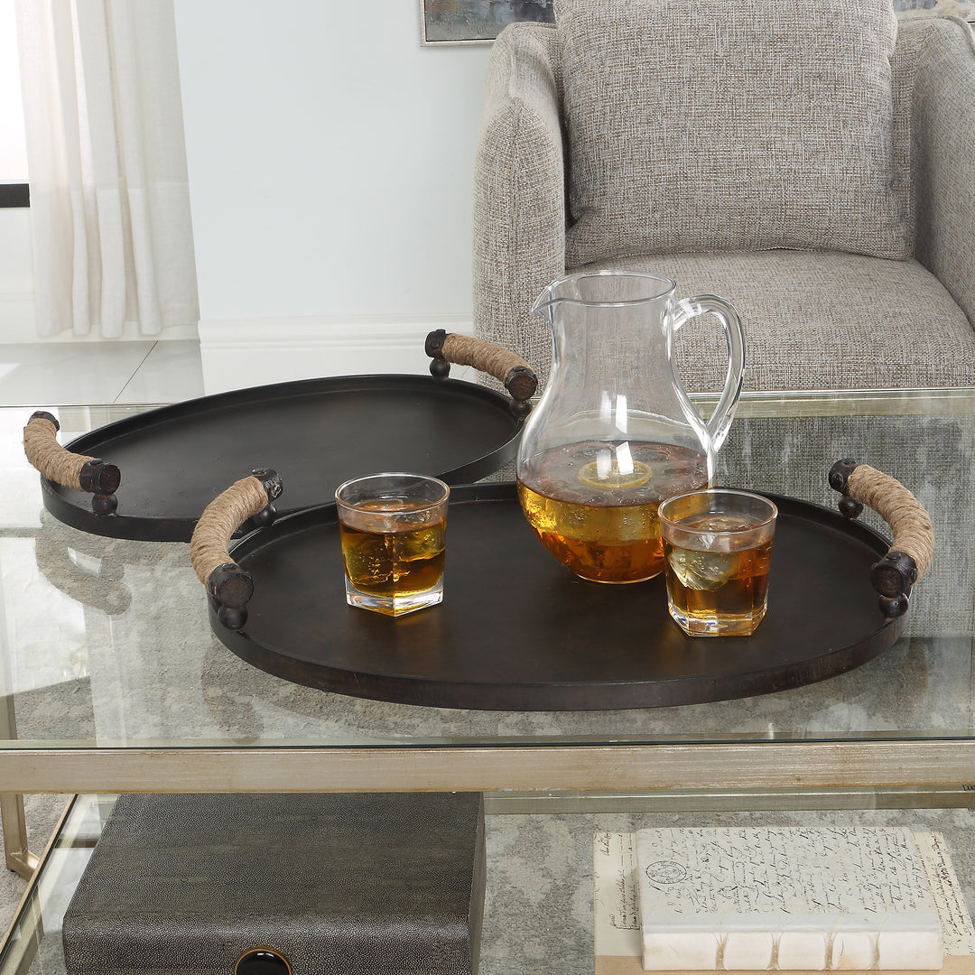 Uttermost Viggo Bronze Trays, Set/2