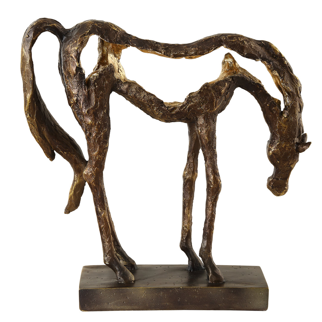 Uttermost Openly Grazing Horse Sculpture