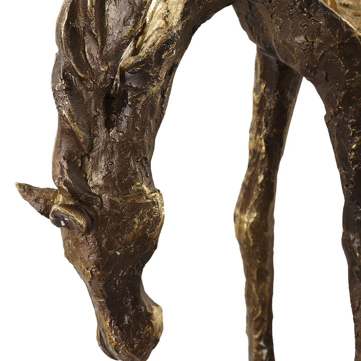 Uttermost Openly Grazing Horse Sculpture