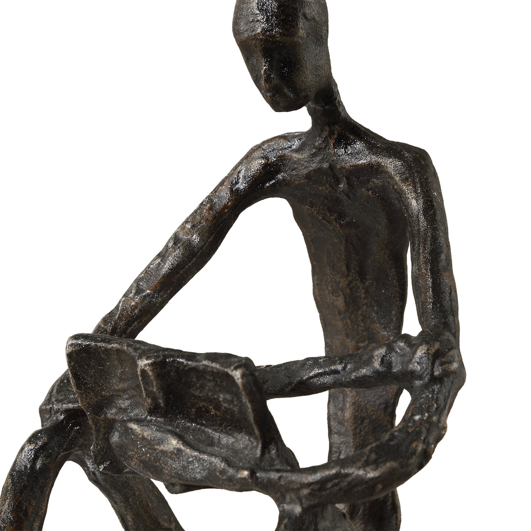 Uttermost Sit Back, Relax And Read, Iron Sculpture