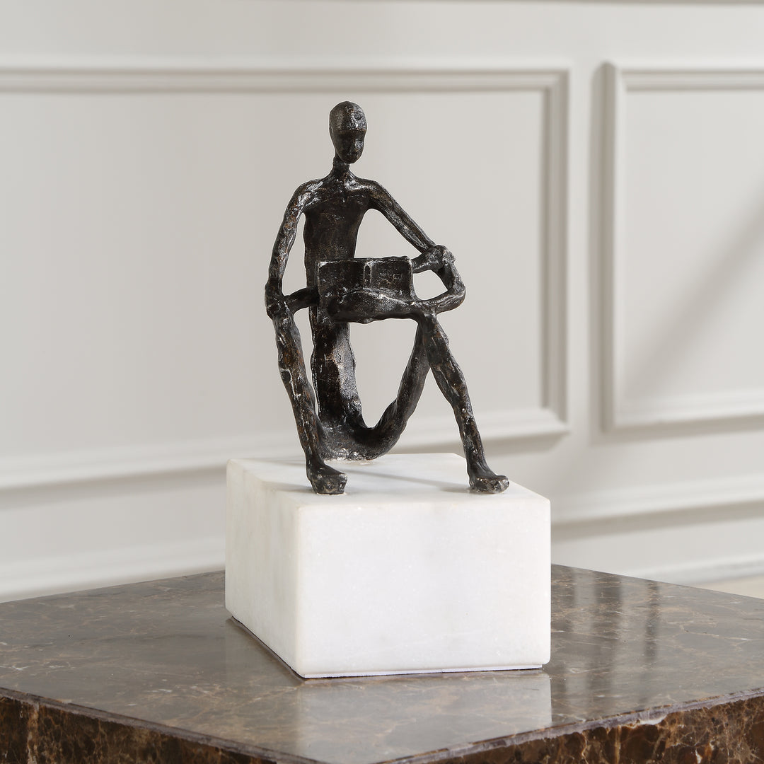 Uttermost Sit Back, Relax And Read, Iron Sculpture