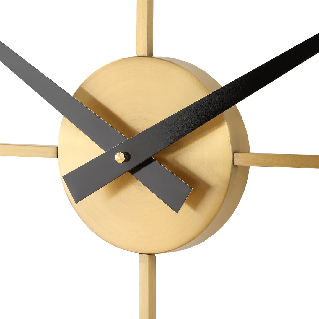 Uttermost Keyann Brass Wall Clock