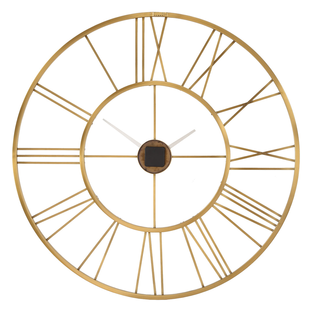 Uttermost Keyann Brass Wall Clock