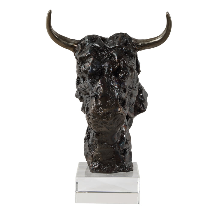 Uttermost Bison Bust Bronze Sculpture