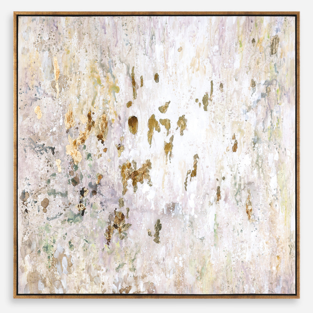 Uttermost Golden Raindrops Modern Abstract Art