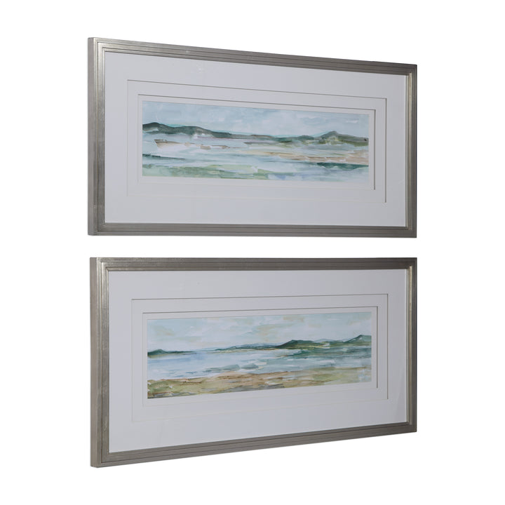 Uttermost Panoramic Seascape Framed Prints Set/2