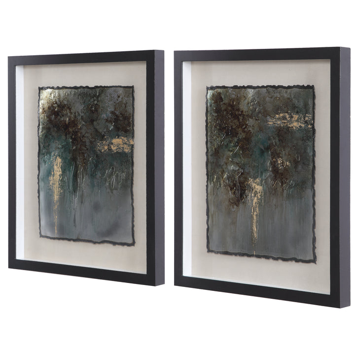 Uttermost Rustic Patina Framed Prints, Set/2