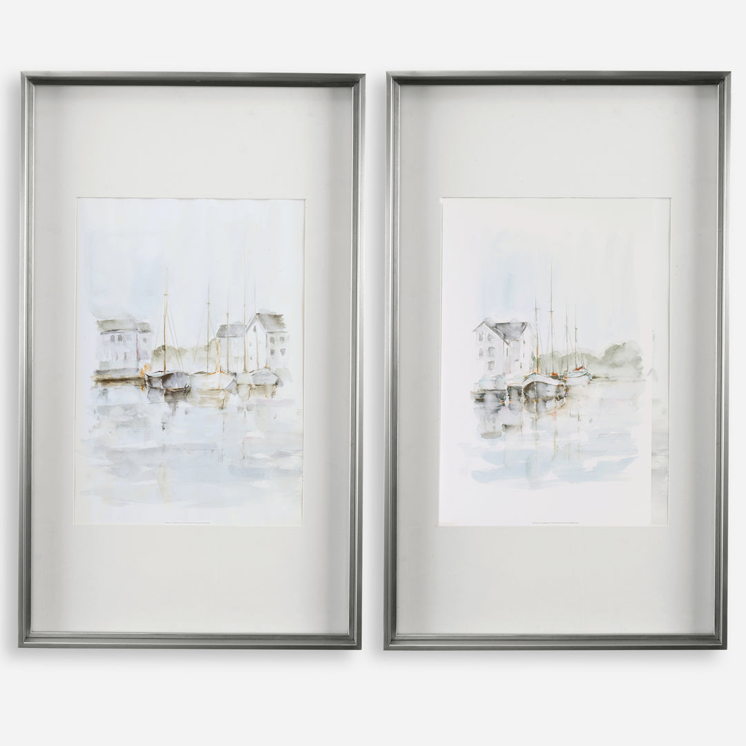 Uttermost New England Port Framed Prints, S/2