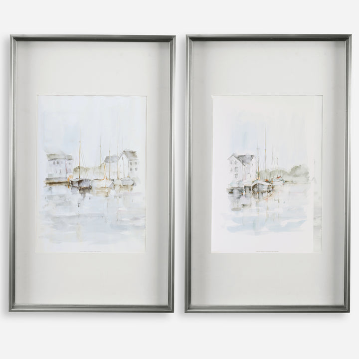 Uttermost New England Port Framed Prints, S/2