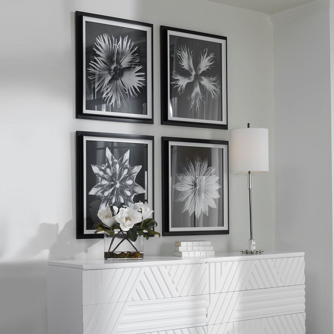 Uttermost Contemporary Floret Framed Prints, S/4