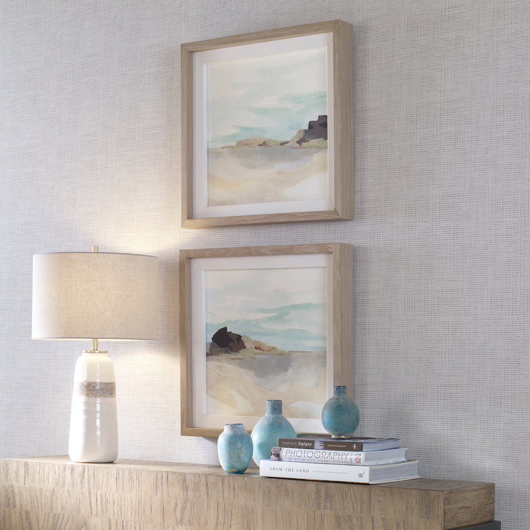 Uttermost Glacial Coast Framed Prints, Set/2