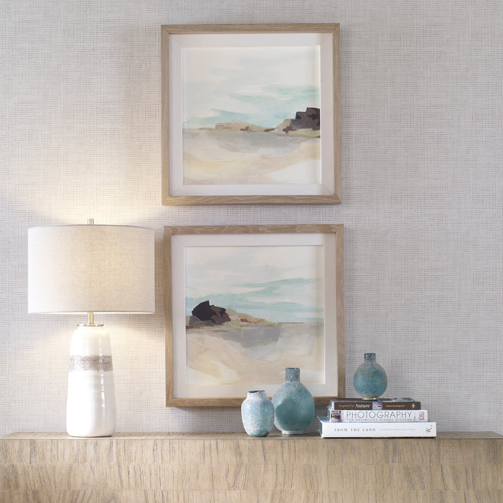 Uttermost Glacial Coast Framed Prints, Set/2