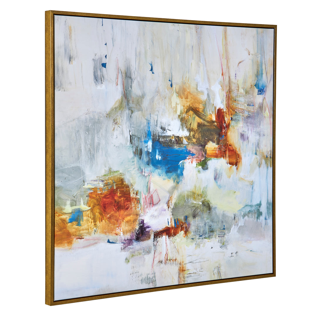 Uttermost In The Beginning Framed Abstract Art