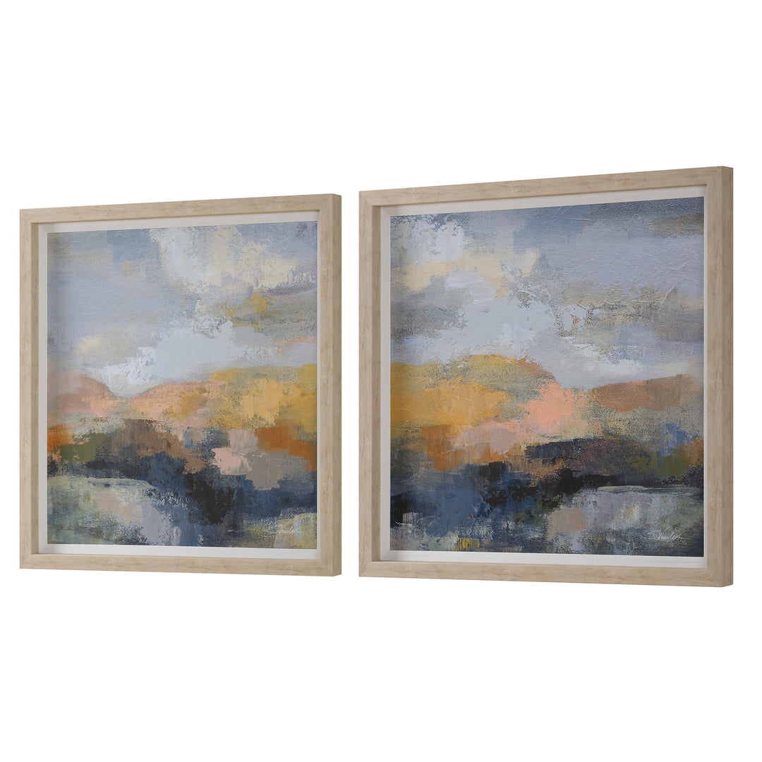 Uttermost Dusk Framed Prints, S/2