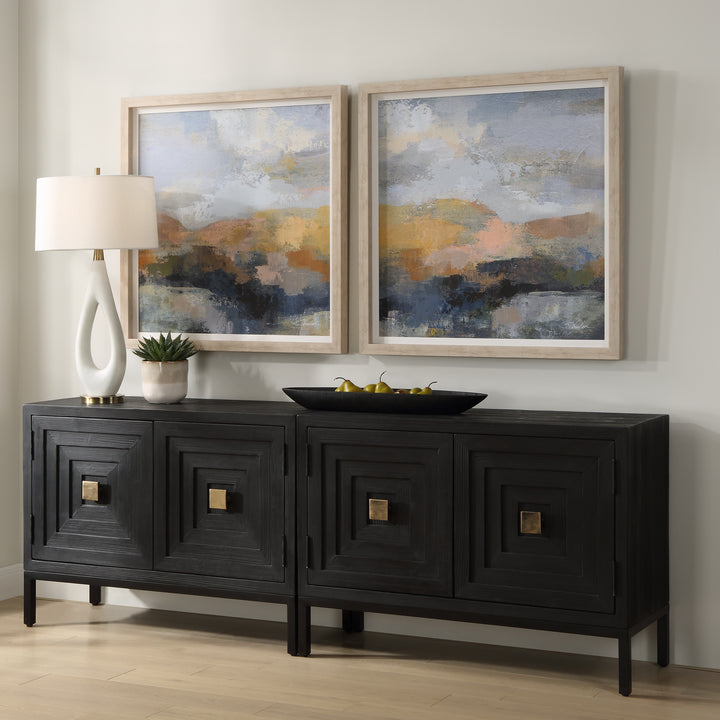 Uttermost Dusk Framed Prints, S/2