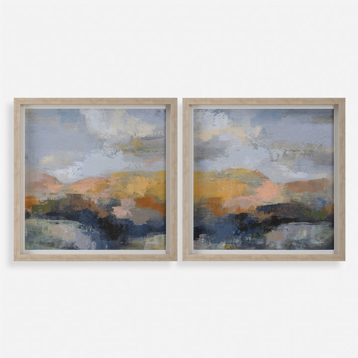 Uttermost Dusk Framed Prints, S/2