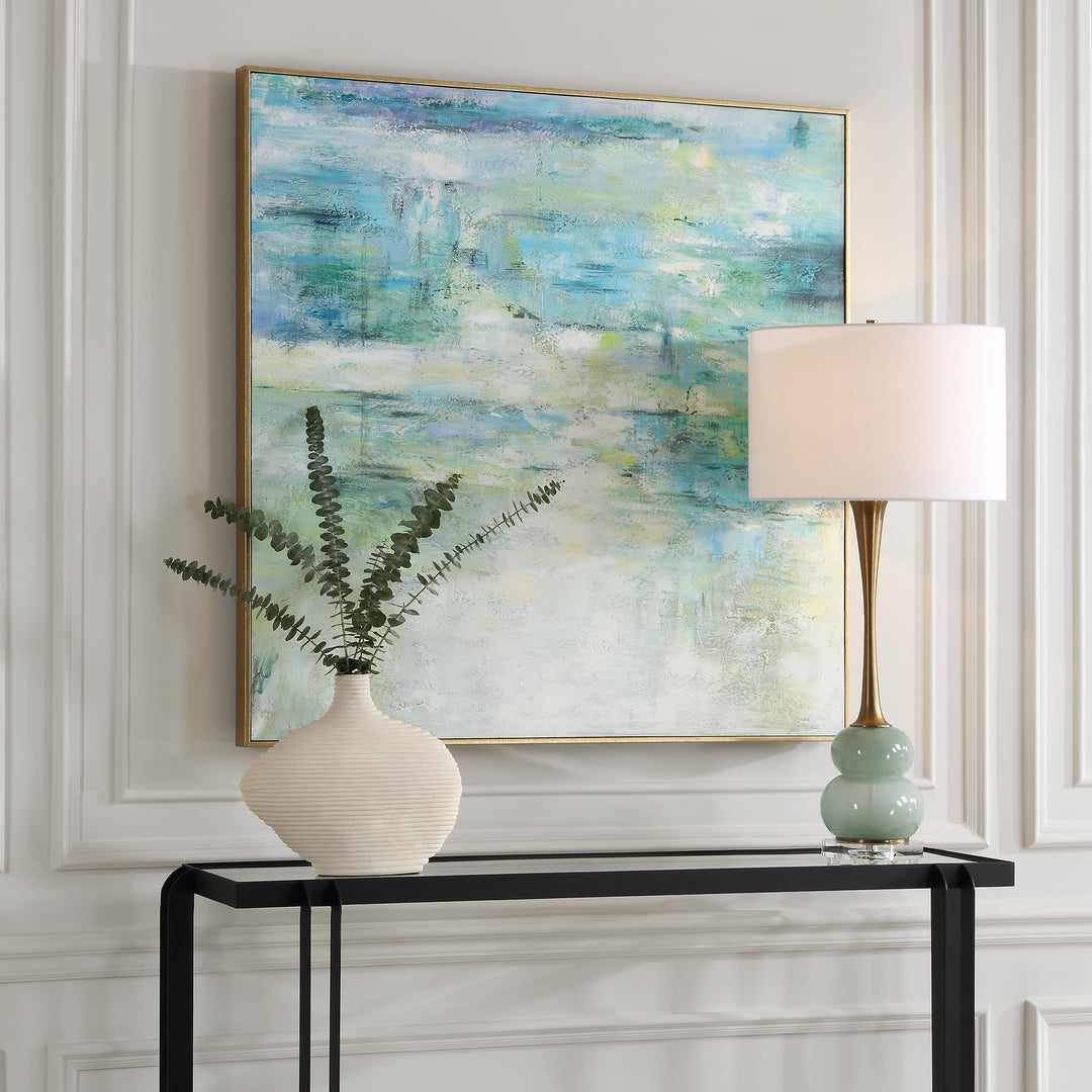 Uttermost Blissful Hand Painted Abstract Art