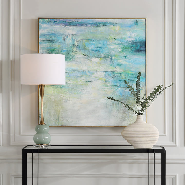 Uttermost Blissful Hand Painted Abstract Art