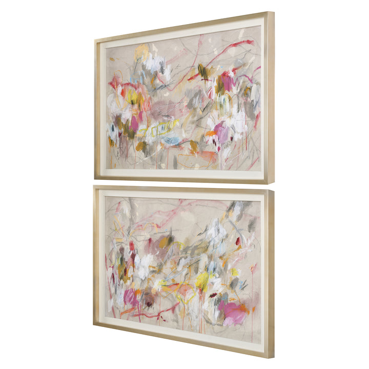 Uttermost Metropolitan Rush Abstract Prints, S/2