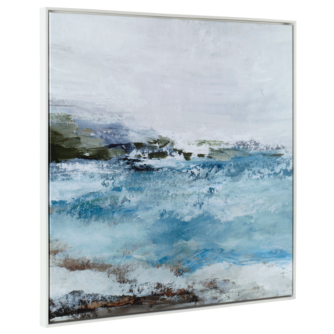 Uttermost Blue Essence Coastal Framed Canvas