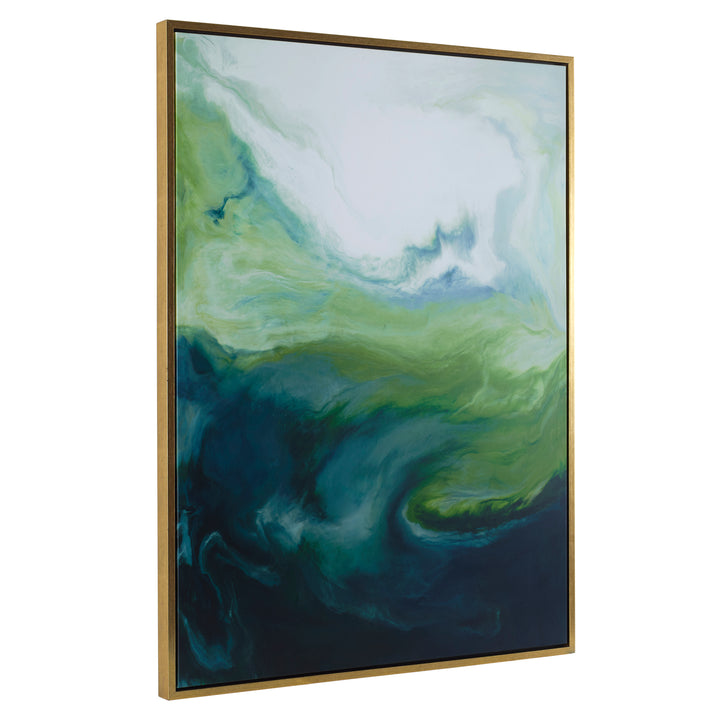 Uttermost Serene Green Framed Abstract Art