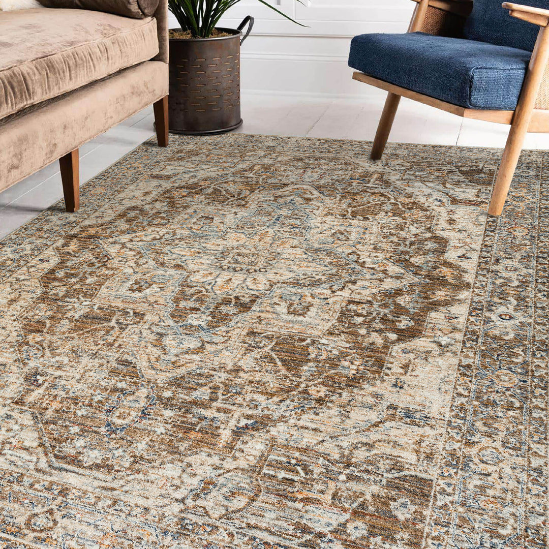 Mocha BE9 Dalyn Bergama Area Rug