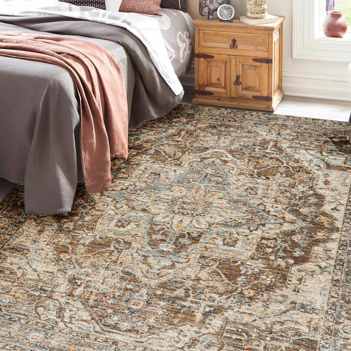 Mocha BE9 Dalyn Bergama Area Rug