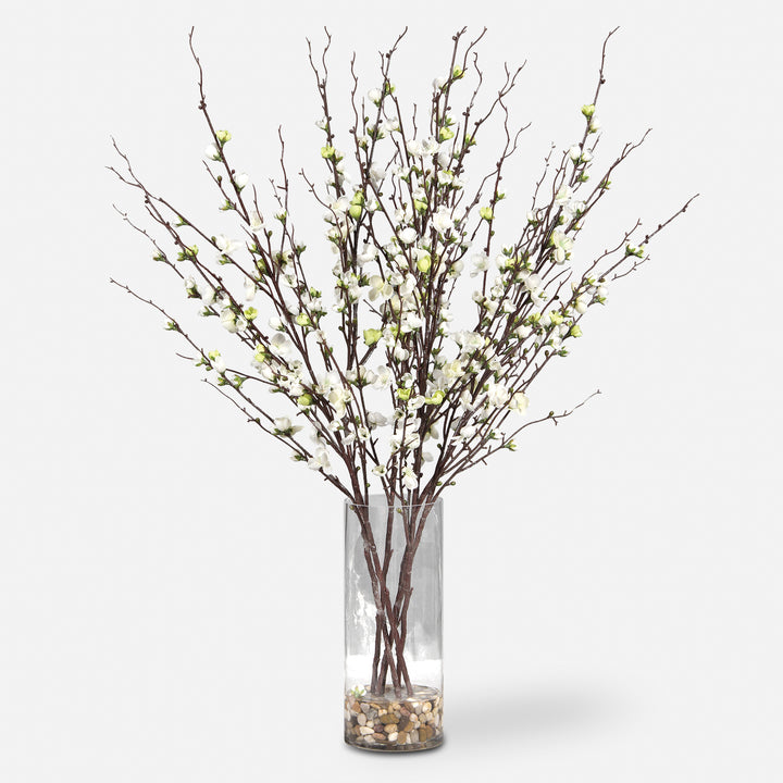 Uttermost Quince Blossoms Silk Centerpiece