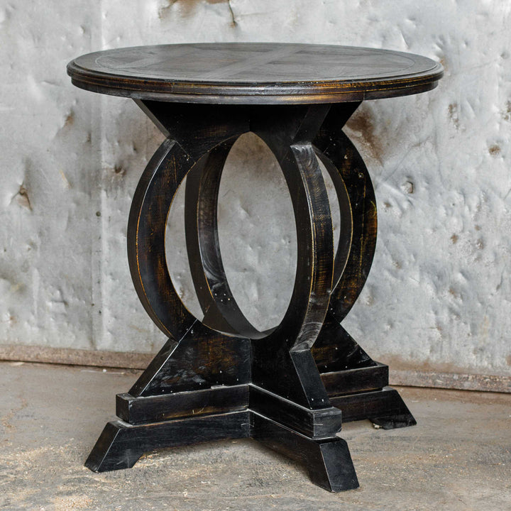 Uttermost Maiva Black Side Table