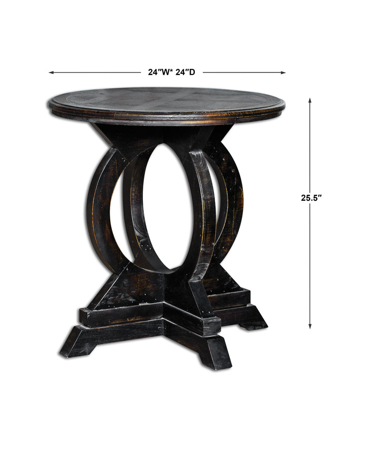 Uttermost Maiva Black Side Table