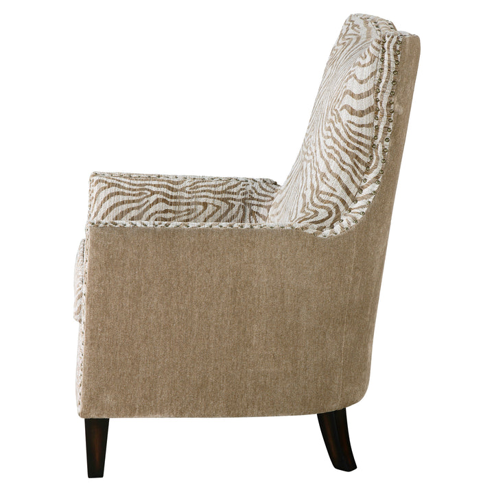 Uttermost Kiango Animal Pattern Armchair