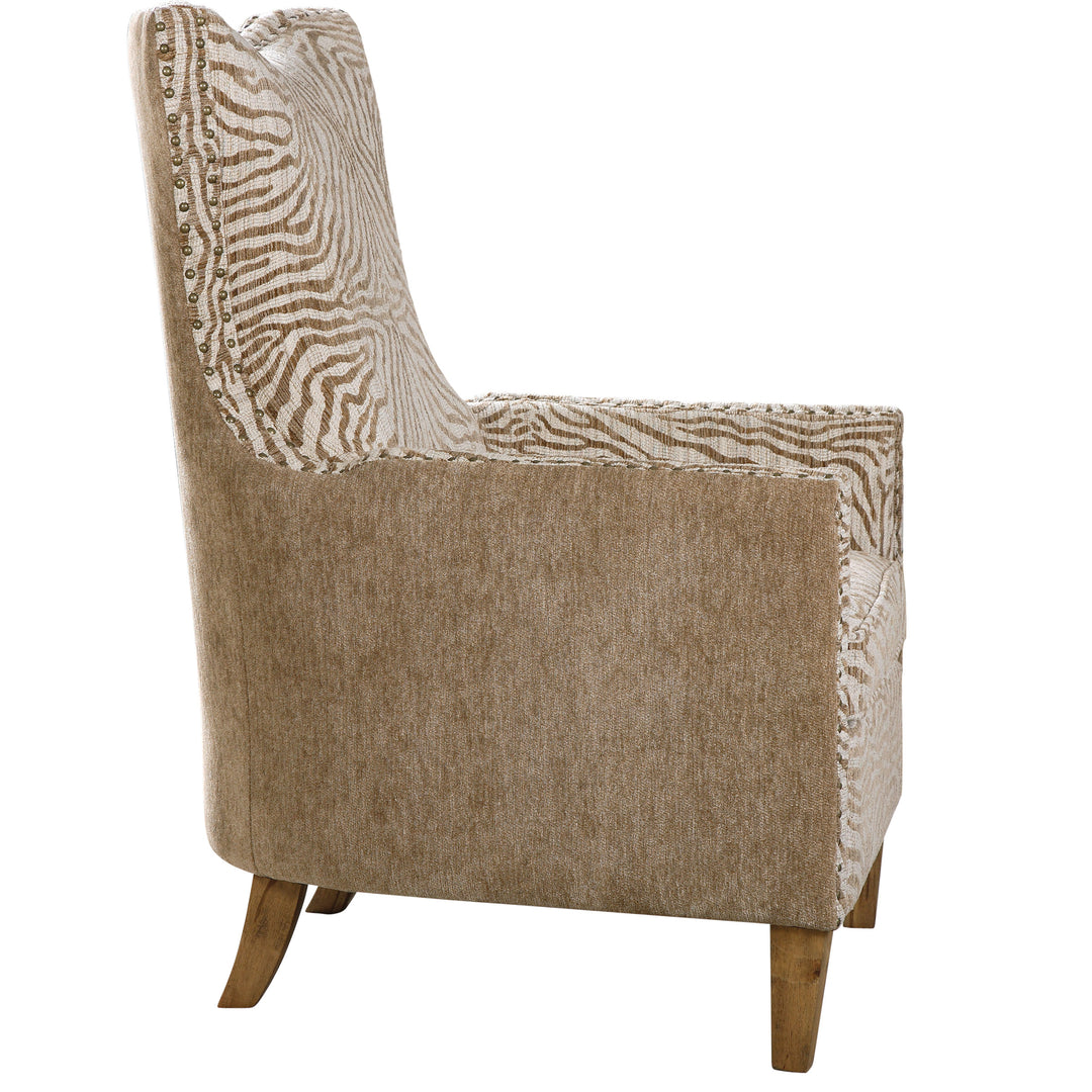 Uttermost Kiango Animal Pattern Armchair