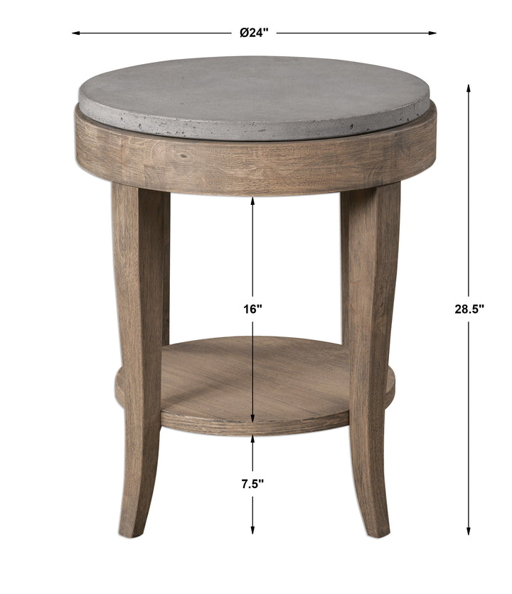 Uttermost Deka Round Side Table