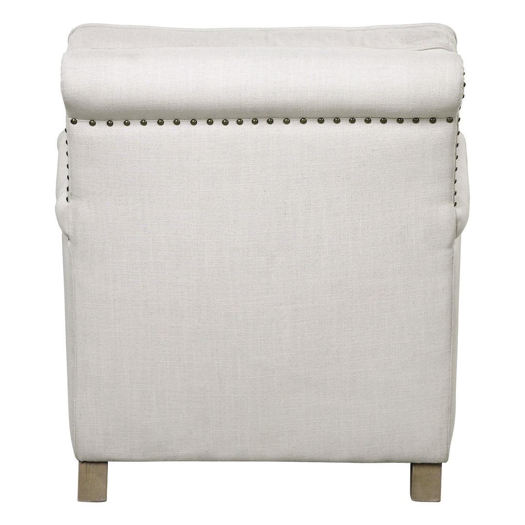 Uttermost Armstead Antique White Armchair