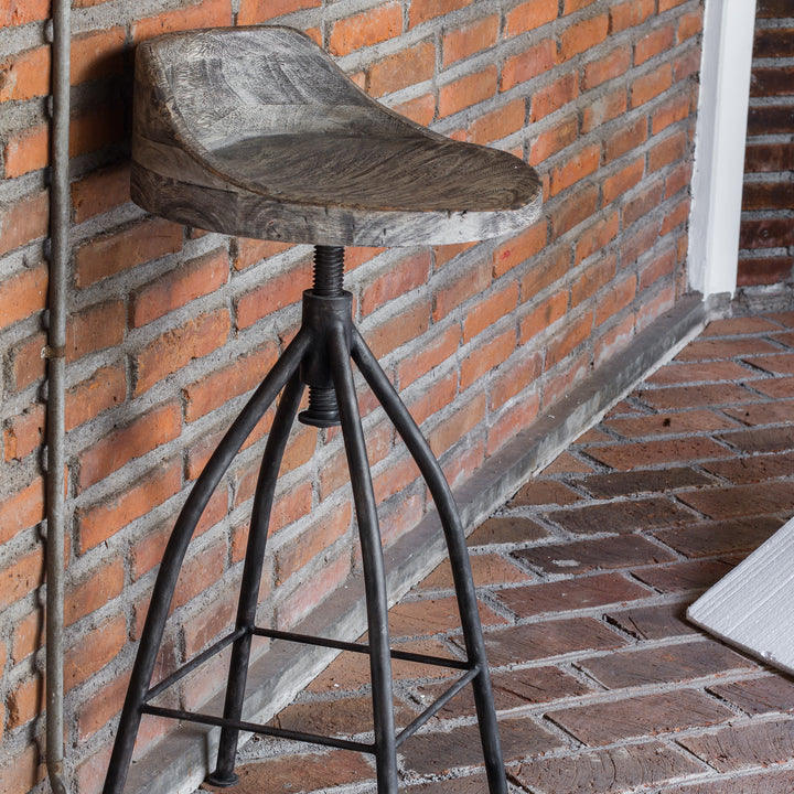 Uttermost Kairu Wooden Bar Stool