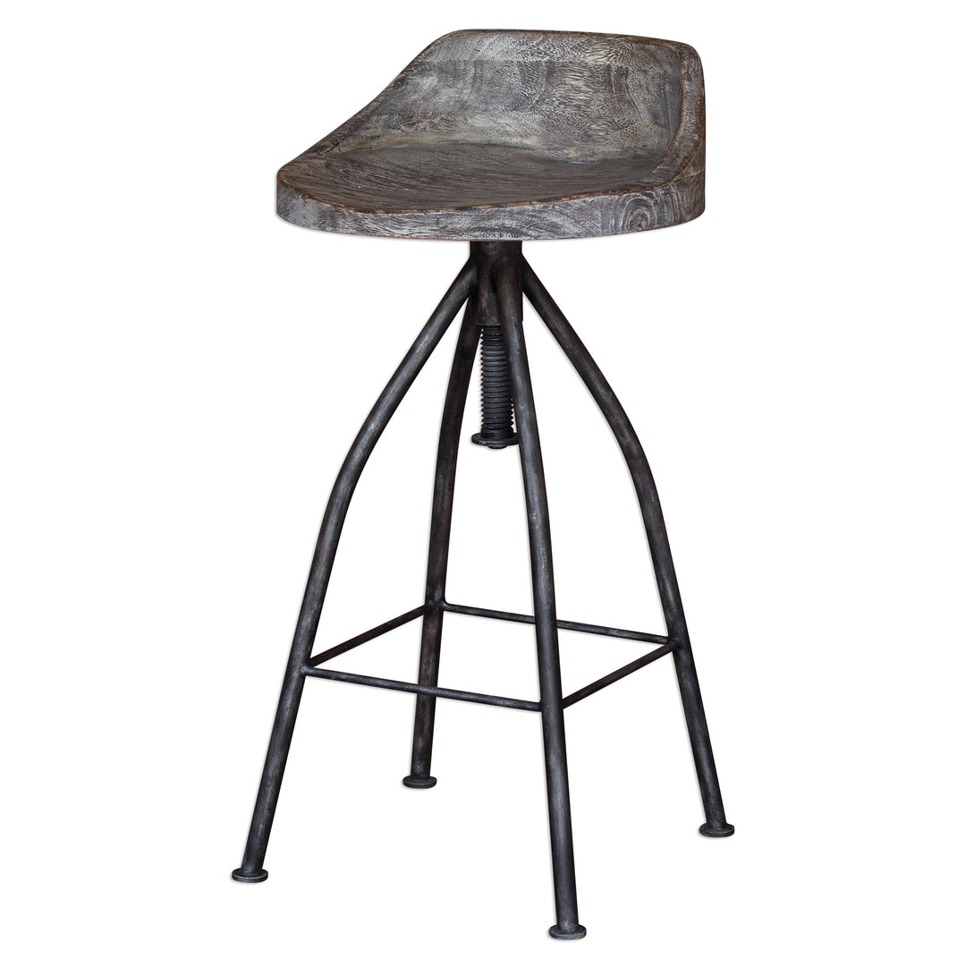 Uttermost Kairu Wooden Bar Stool