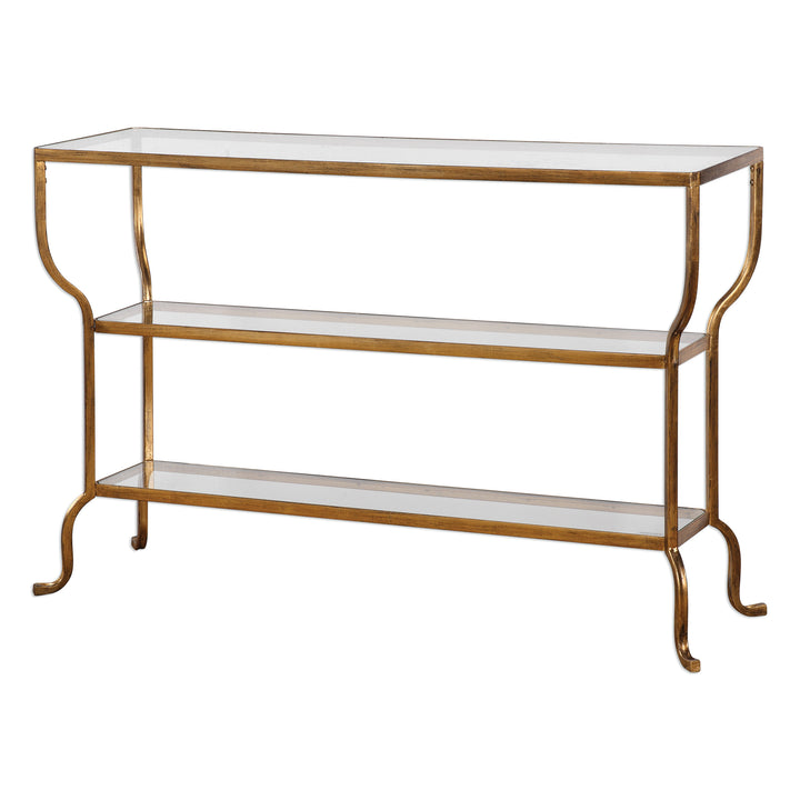 Uttermost Deline Gold Console Table