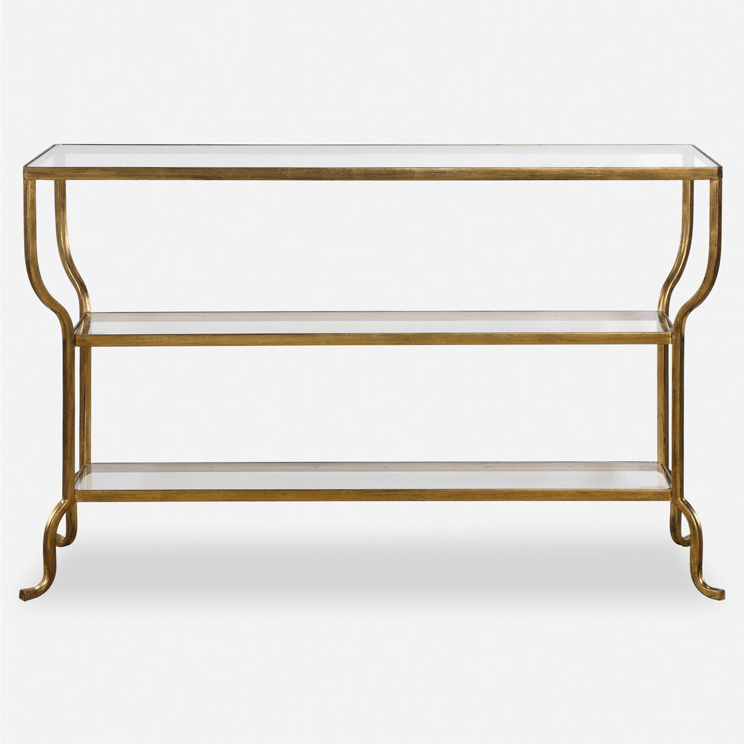 Uttermost Deline Gold Console Table