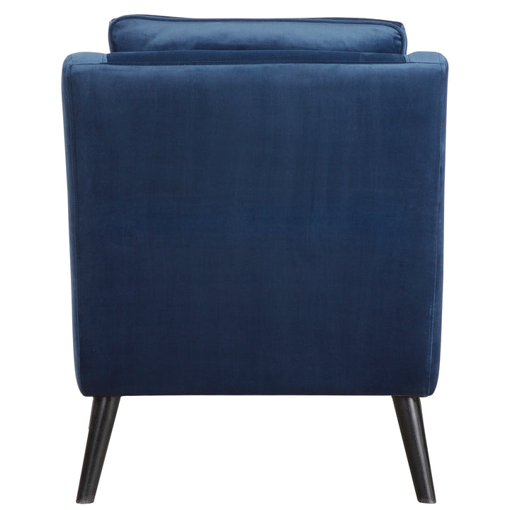 Uttermost O'Brien Blue Velvet Armchair