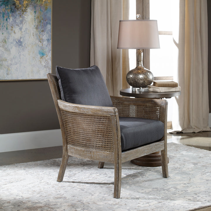 Uttermost Encore Dark Gray Armchair