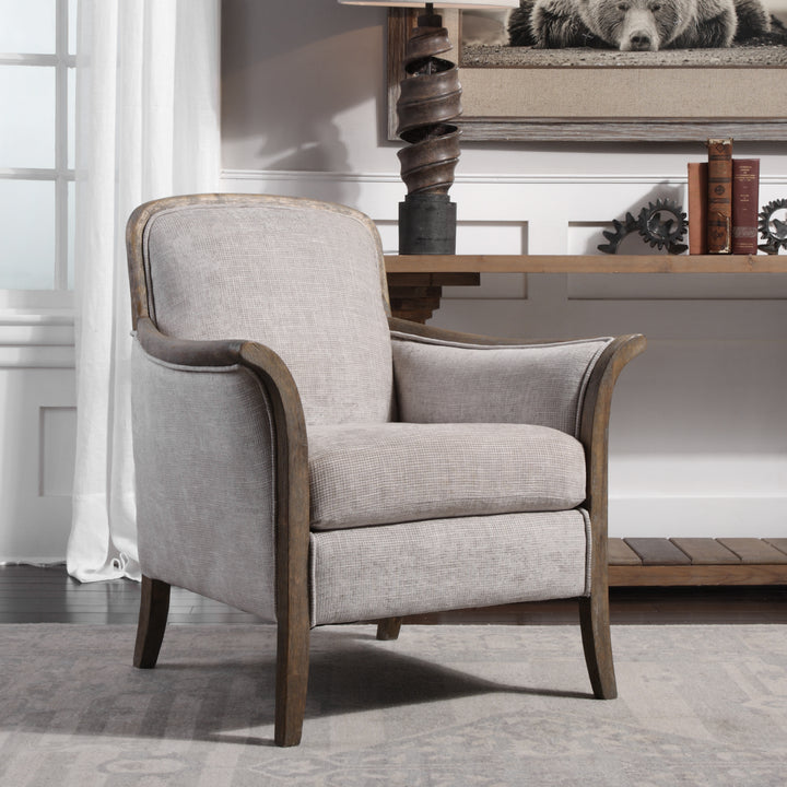 Uttermost Brittoney Taupe Armchair